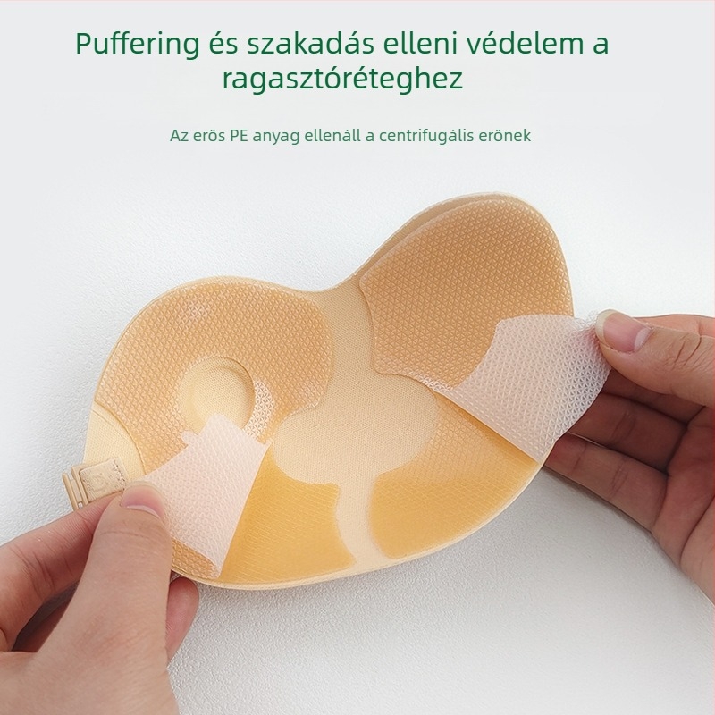 Mango alakú szilikon melltartó párnák ragasztós bimbóvédőkkel, emelés és formázás, ideális menyasszonyi ruhák alá; légáteresztő, antibakteriális