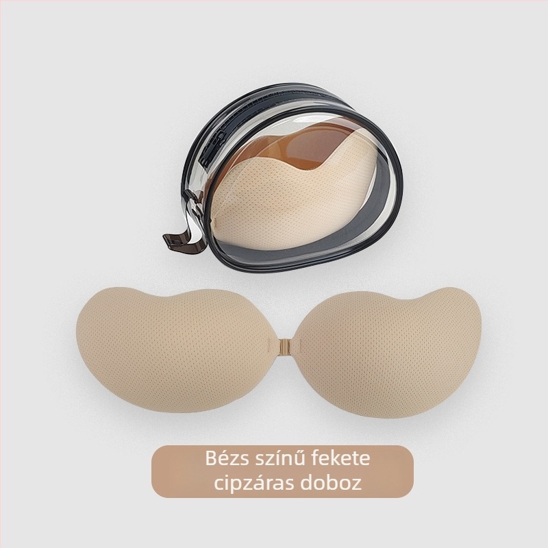 Mango alakú szilikon melltartó párnák ragasztós bimbóvédőkkel, emelés és formázás, ideális menyasszonyi ruhák alá; légáteresztő, antibakteriális