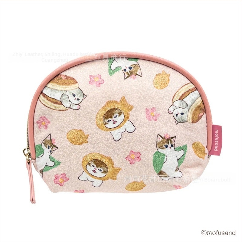 Karikatúraszerű sushi macska tároló neszesszer, mini zsebkendő tartó, rúzs és kozmetikumok szervezője
