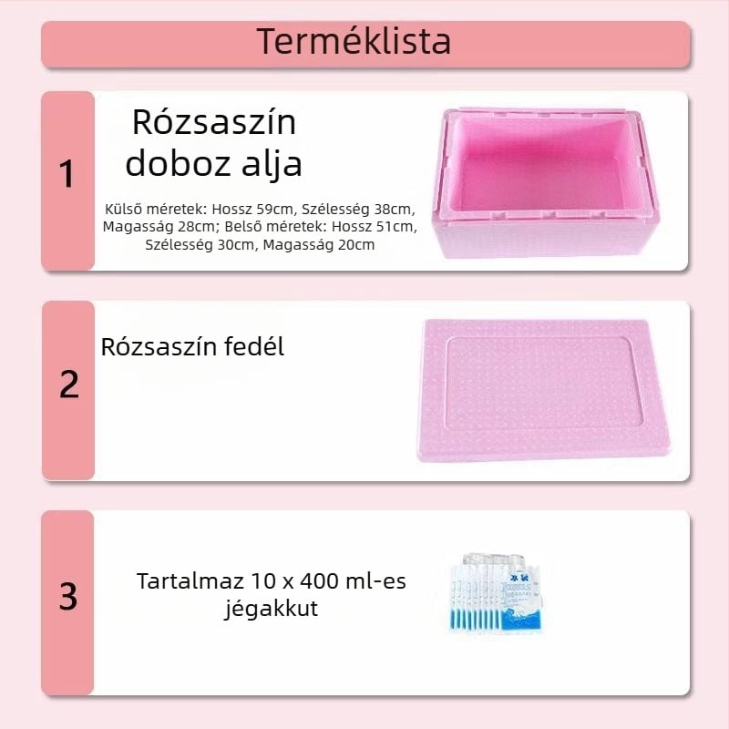 Kültéri élelmiszer-izoláló doboz EPP vastagított habbal
