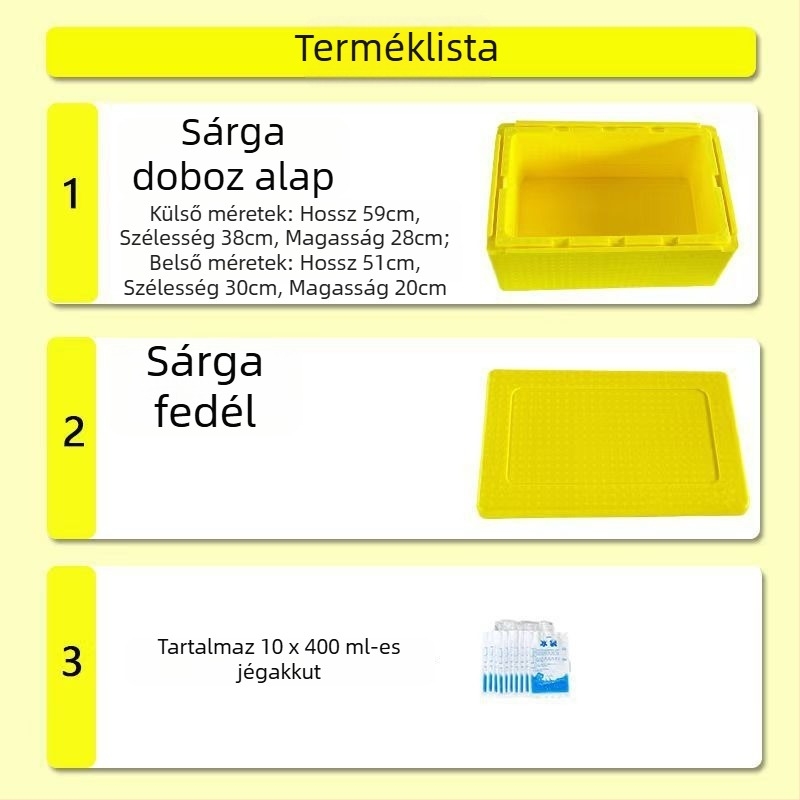 Kültéri élelmiszer-izoláló doboz EPP vastagított habbal