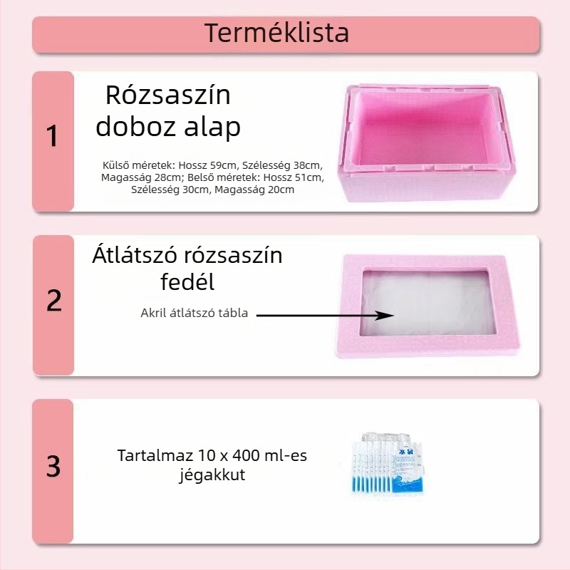 Kültéri élelmiszer-izoláló doboz EPP vastagított habbal