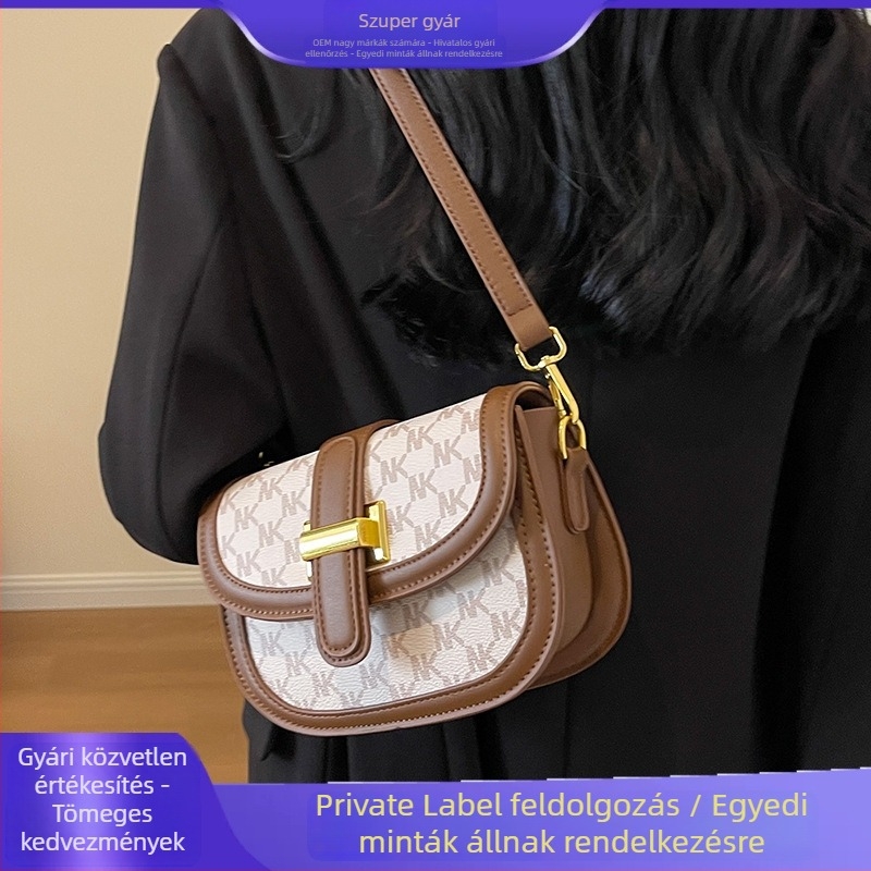 Női Saddle táska, őszi–téli 2026, vintage magas minőségű dizájn, kompakt crossbody válltáska