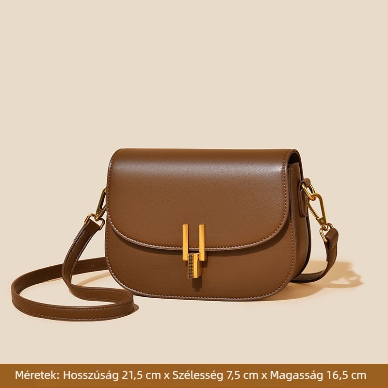 Fansiman női crossbody saddle táska - kis méret, PU bőr, félkör alakú, városi stílus, tavasz-nyár divat
