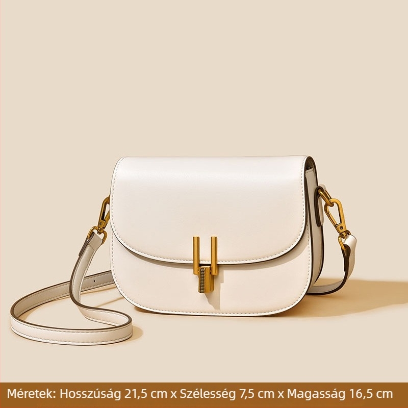 Fansiman női crossbody saddle táska - kis méret, PU bőr, félkör alakú, városi stílus, tavasz-nyár divat