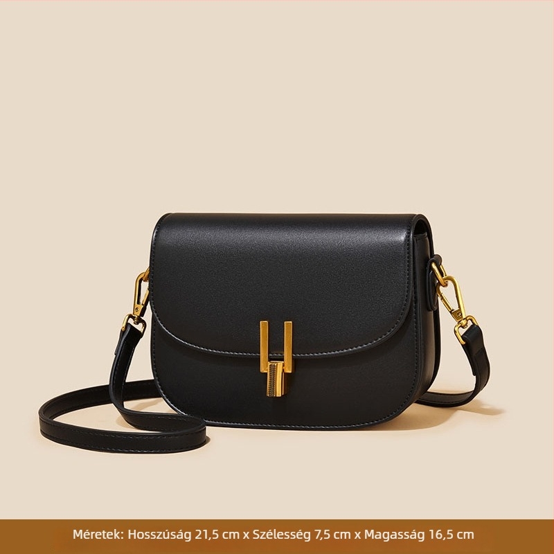 Fansiman női crossbody saddle táska - kis méret, PU bőr, félkör alakú, városi stílus, tavasz-nyár divat