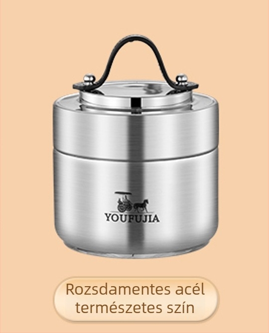 304 rozsdamentes acél vákuum-izolált ebédes doboz fedéllel, kompakt, hordozható diákok számára