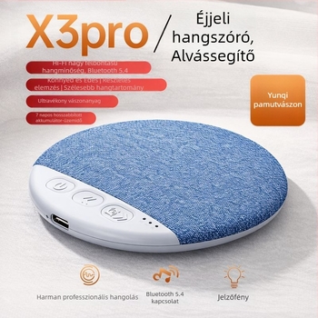 Ultra vékony Bluetooth hangszóró a párna alatt, alvásidőzítővel és fehér zajjal