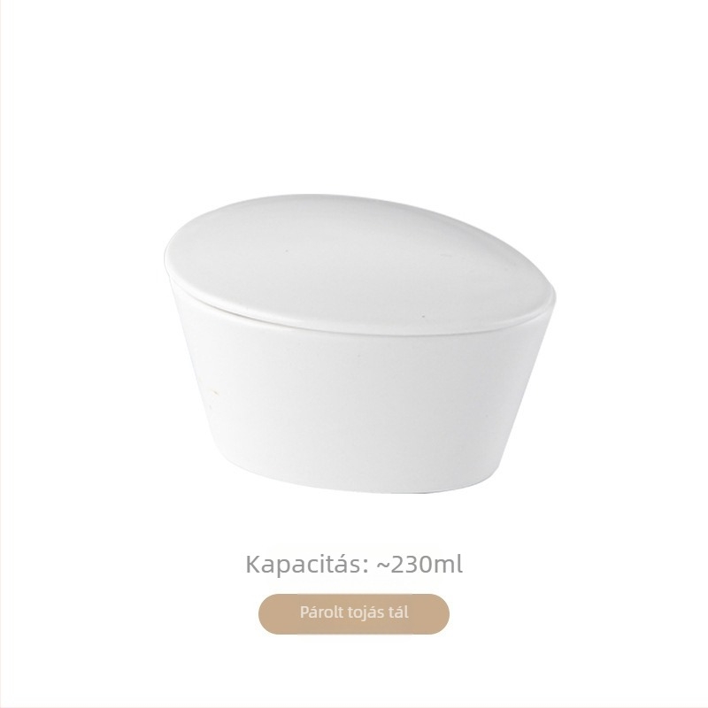 Kerámia ventilátor alakú párolóedény fedővel – pároló tál rizshez, zöldségekhez és húsokhoz