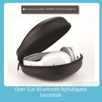 Over-ear fülhallgatókhoz EVA tároló tok, hordozható, ütésálló és vízálló