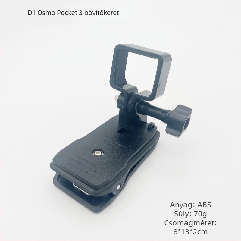 DJI Osmo Pocket 3 adaptertartó, műanyag bővítő a gimbalhoz, kompakt kamera rögzítő keret