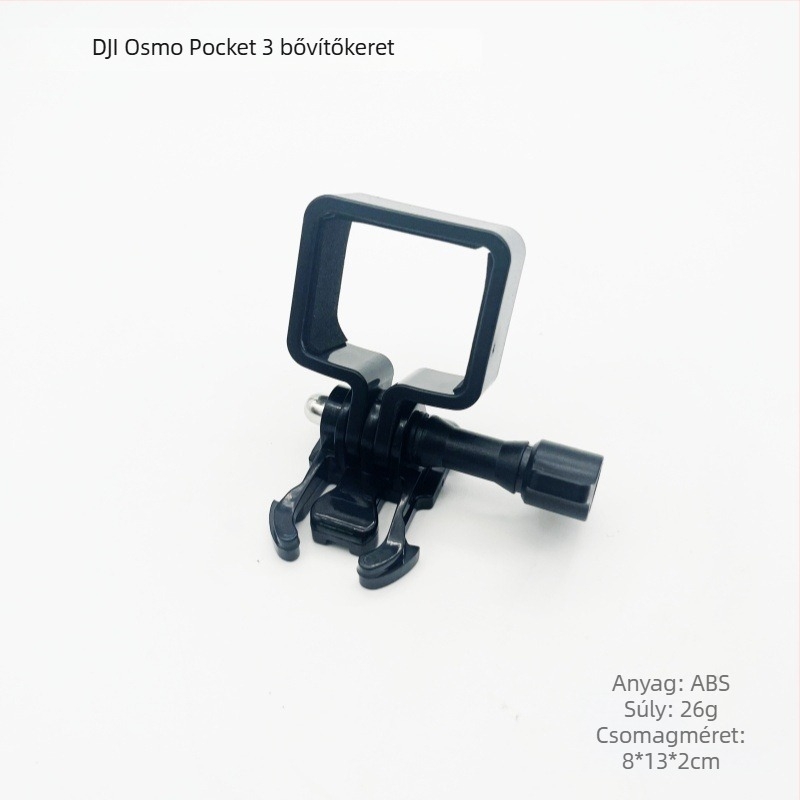 DJI Osmo Pocket 3 adaptertartó, műanyag bővítő a gimbalhoz, kompakt kamera rögzítő keret