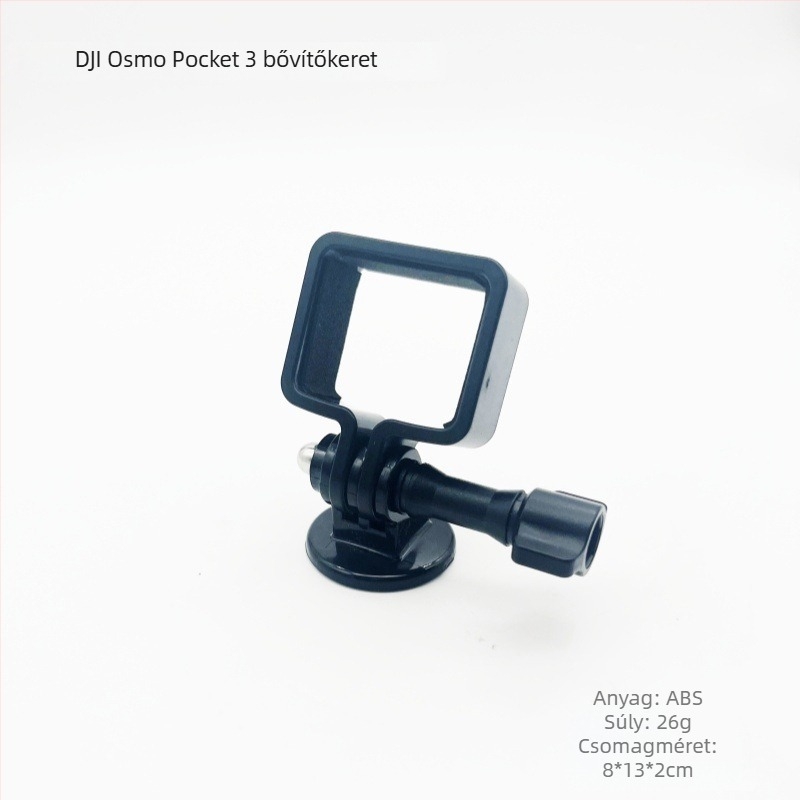 DJI Osmo Pocket 3 adaptertartó, műanyag bővítő a gimbalhoz, kompakt kamera rögzítő keret
