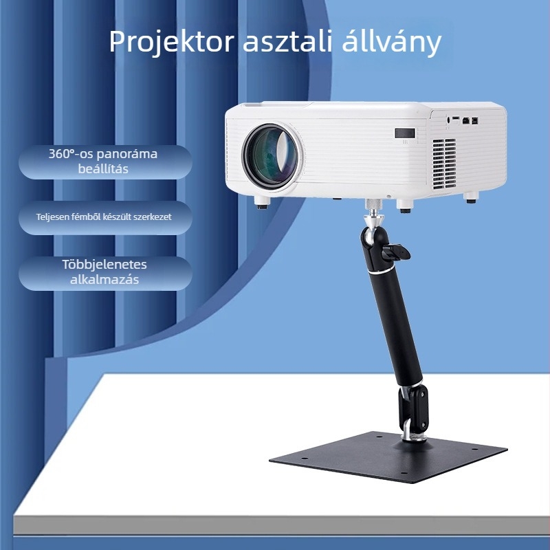 Mini projektor falra szerelhető tartó, összecsukható és állítható vas tartó
