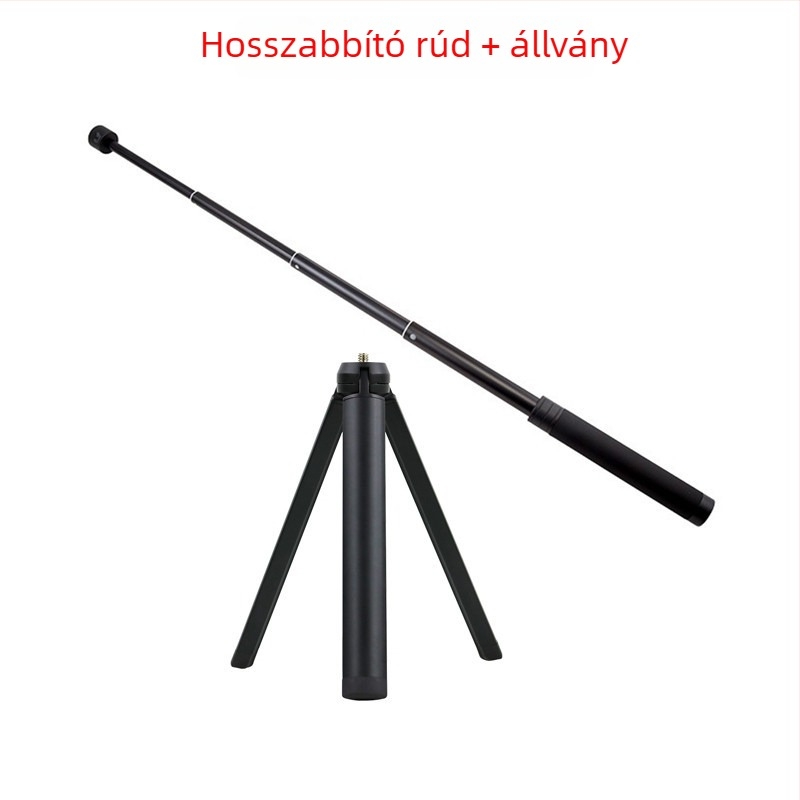 Alumínium ötvözetű teleszkópos hosszabbító rúd okostelefon stabilizátorhoz DJI Zhiyun, 1/4-es csavarral és megerősített állvánnyal