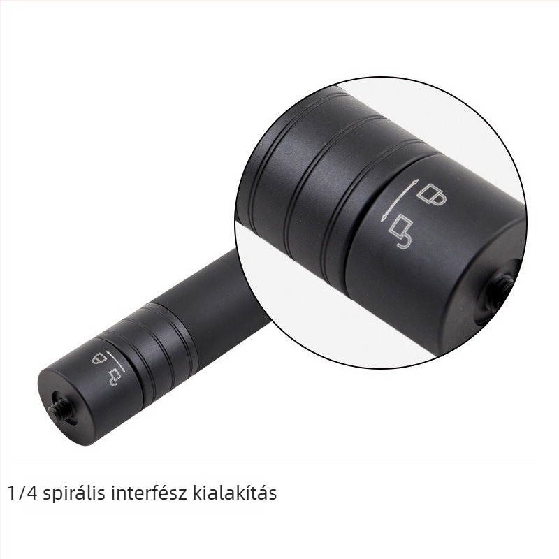 Alumínium ötvözetű teleszkópos hosszabbító rúd okostelefon stabilizátorhoz DJI Zhiyun, 1/4-es csavarral és megerősített állvánnyal
