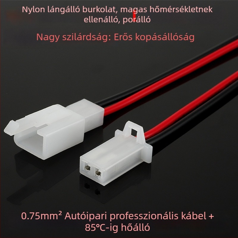 2,8 mm-es csatlakozó elektromos járműhöz, 2–9 lyukas mag, vezetékpár dugó- és aljzatérintkezők, férfi és női