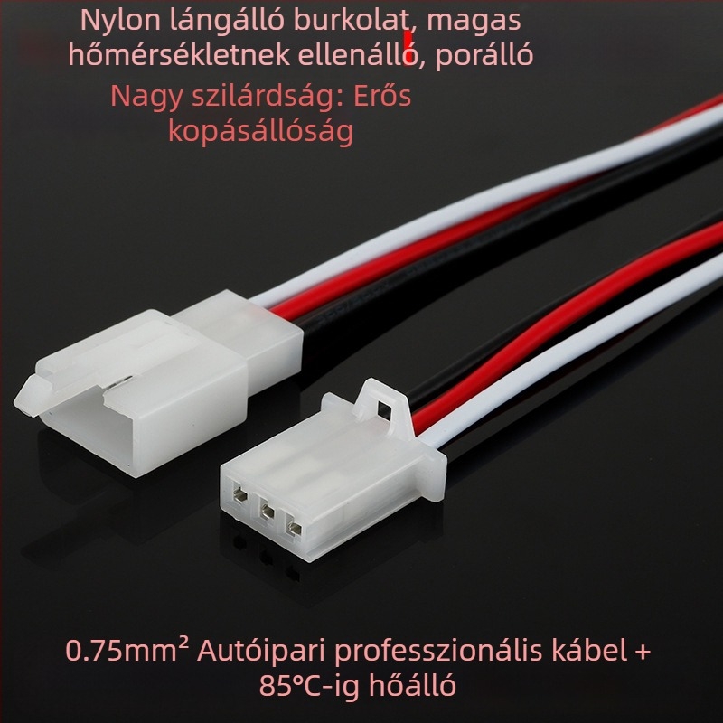 2,8 mm-es csatlakozó elektromos járműhöz, 2–9 lyukas mag, vezetékpár dugó- és aljzatérintkezők, férfi és női