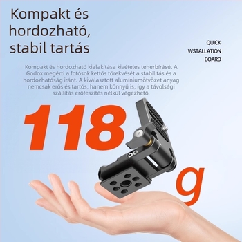Összecsukható L-platina tükör nélküli kamerákhoz, függőleges felvételhez, kompatibilis a DJI RS3 stabilizátorral, gyorskioldó lemez a fejhez