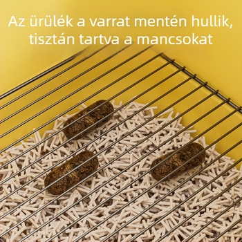 Fürdőkádtípusú kutyatoalett, féml hálóval, szökés elleni védelemmel, könnyen tisztítható, kistől a legnagyobbakig