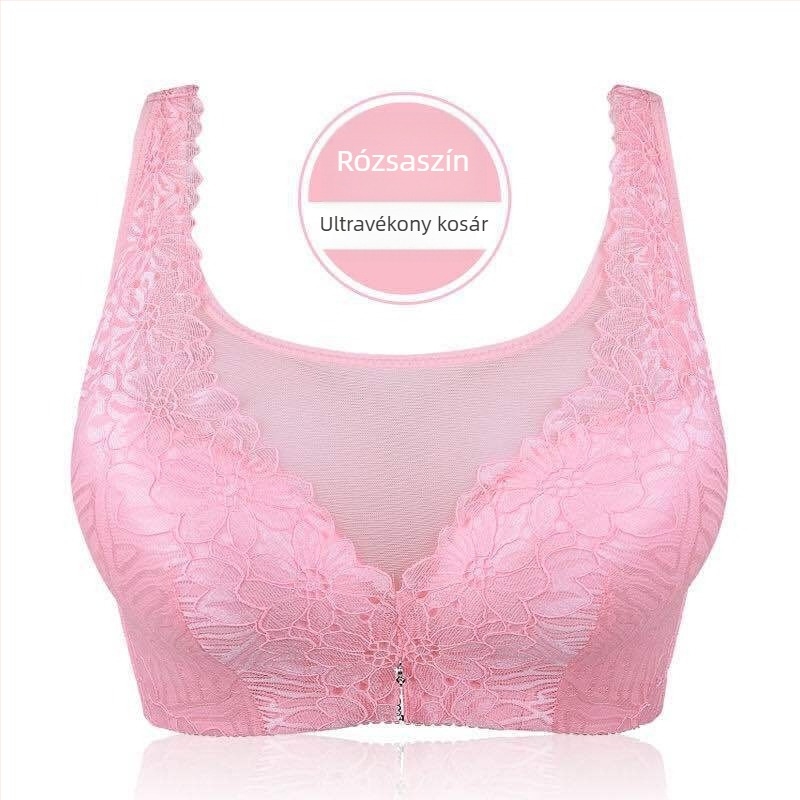 Ducheng Liren 3011 Vezeték nélküli melltartó, C kosár, tanktop-stílus, teljes lefedettség, piros