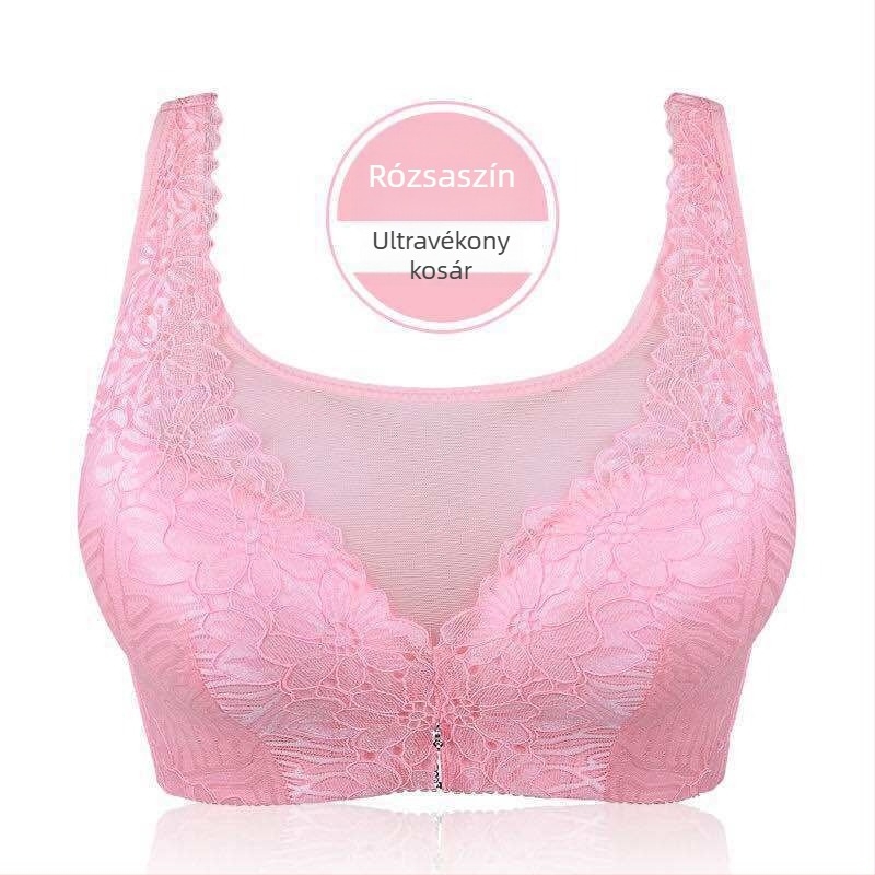 Ducheng Liren 3011 Vezeték nélküli melltartó, C kosár, tanktop-stílus, teljes lefedettség, piros