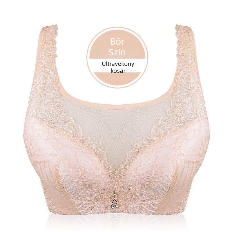 Ducheng Liren 3011 Vezeték nélküli melltartó, C kosár, tanktop-stílus, teljes lefedettség, piros