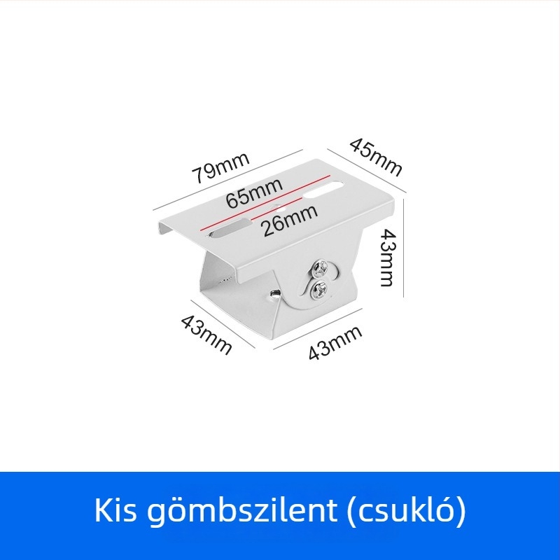 Közepes méretű univerzális csuklós Duckbill megfigyelő tartó kereszttárral, függőleges rúddal, keresztkarral és pan-tilt fejjel kamerához