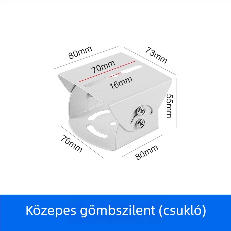Közepes méretű univerzális csuklós Duckbill megfigyelő tartó kereszttárral, függőleges rúddal, keresztkarral és pan-tilt fejjel kamerához