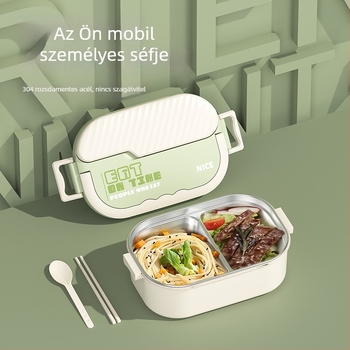 304 rozsdamentes acél ebédes doboz rekeszekkel, négy részű, négy szintes, hordozható, 800–1000 ml kapacitás, japán stílus
