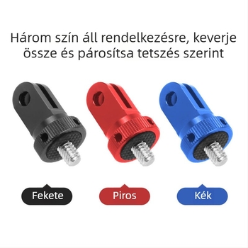 GoPro 13 sorozatú 360 fokos akciókamera adaptertartó, mini fém 1/4 hüvelykes csatlakozó gimbalhoz
