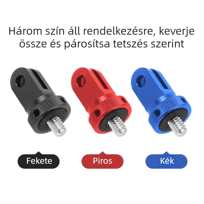 GoPro 13 sorozatú 360 fokos akciókamera adaptertartó, mini fém 1/4 hüvelykes csatlakozó gimbalhoz