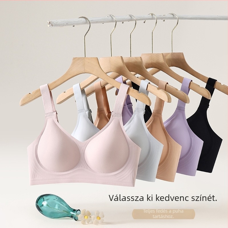 Nylon melltartó nagy mellhez, vékony, láthatatlan dizájn, push-up, anti-sag, oldalsó mell összegyűjtése, nyári modell