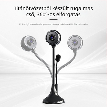 HD USB webkamera beépített mikrofonnal asztali számítógéphez és laptophoz online órákhoz