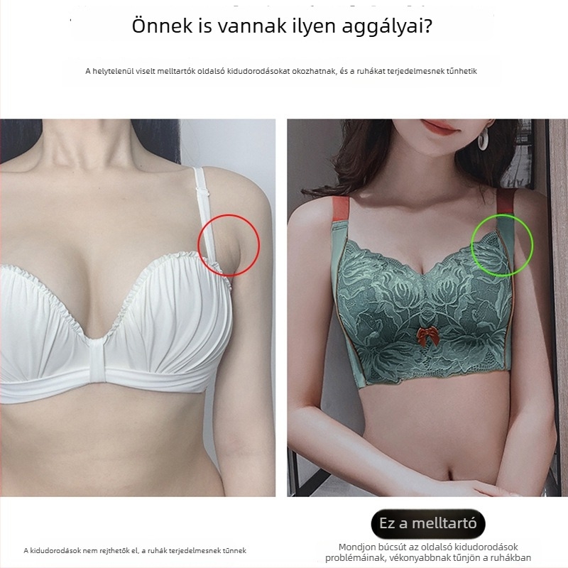 Latex melltartó drót nélküli, telt dekoltázs, légáteresztő, anti-süllyedés, nagy méret, sima felület