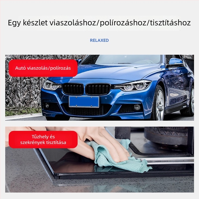 Autó polírozó készlet elektromos fúróhoz csatlakoztatott polírozóval, önadhéziós habkefék, gyapjú golyó polírozáshoz és polírozó korongok a karcolások eltávolításához