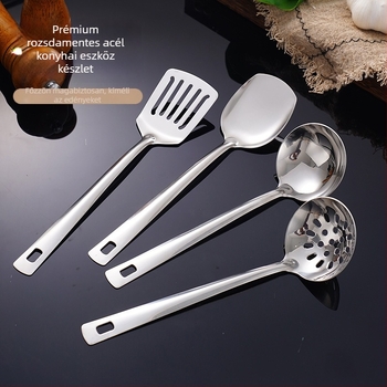 201 rozsdamentes acél konyhai eszköz készlet – kanál és spatula, tapadásmentes, hőálló, modern minimalist stílus