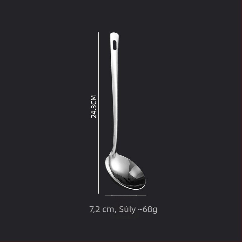 201 rozsdamentes acél konyhai eszköz készlet – kanál és spatula, tapadásmentes, hőálló, modern minimalist stílus