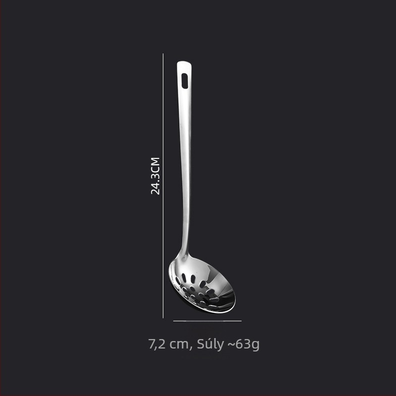 201 rozsdamentes acél konyhai eszköz készlet – kanál és spatula, tapadásmentes, hőálló, modern minimalist stílus