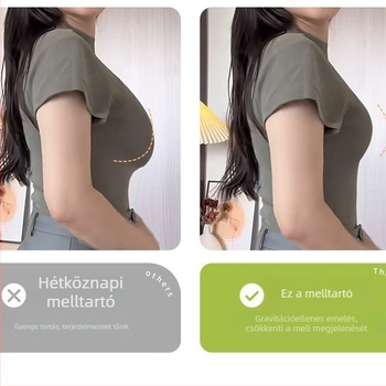 Plusz méretű melltartó puha támasztással, nyúlfülű kosárral, vékony, varrás nélküli nyárra, oldalrész formázás, emelő hatás