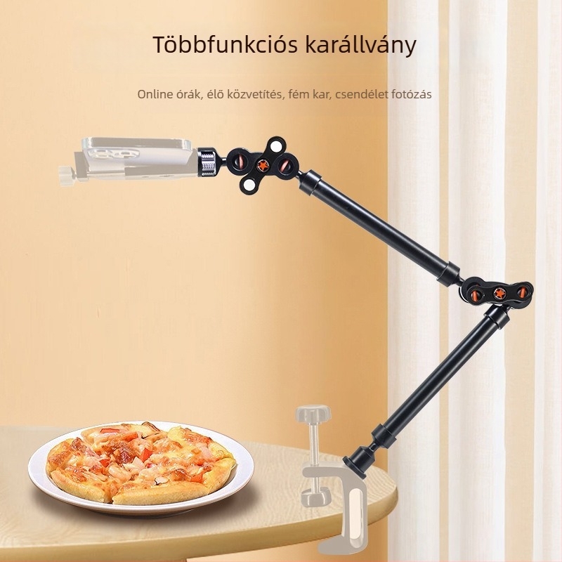 Teljesen fém mágikus kar univerzális monitorhoz, kettős szakaszos kinyúlás, 530 mm