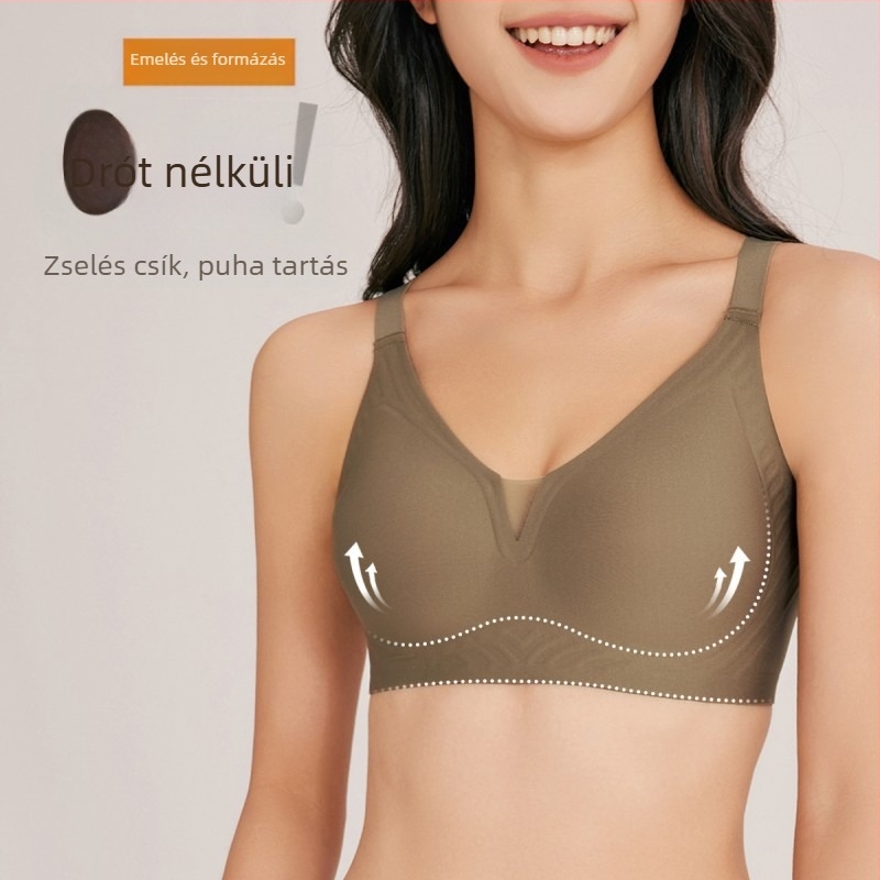 Nyári ultra‑vékony melltartó kis melleknek, lift és formázás, merevítő nélkül, varrat nélküli, természetes érzet