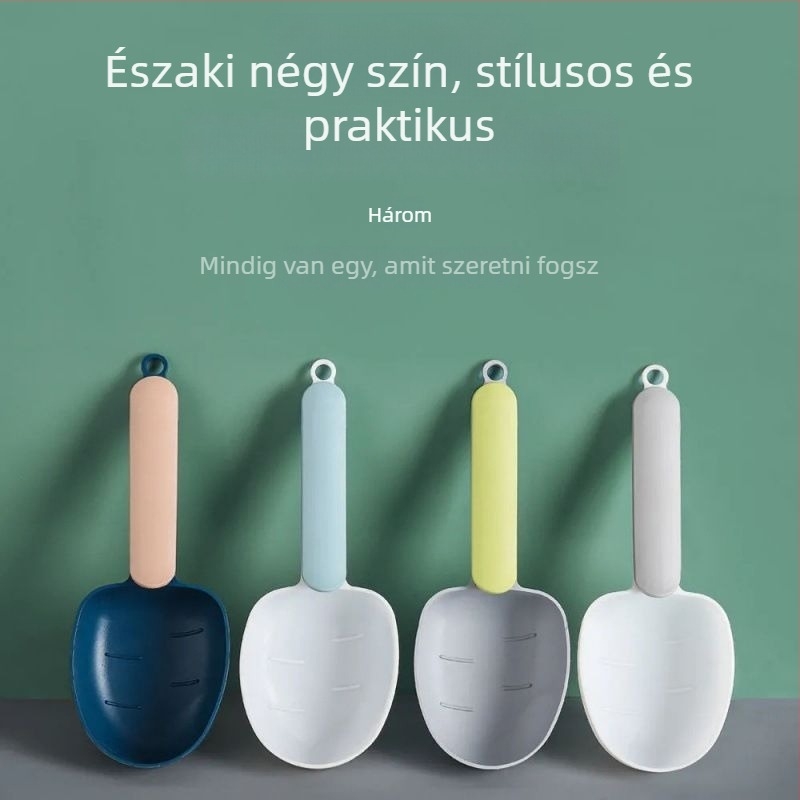 Háziállat ételkanál és mérőkanál, többfunkciós kutya- és macska etetésére, gabonás zacskó zárócsipesz