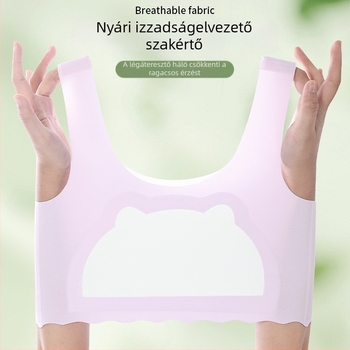 Lányoknak: könnyű, varrás nélküli, vékony betéttel, lélegző nylon anyagú melltartó