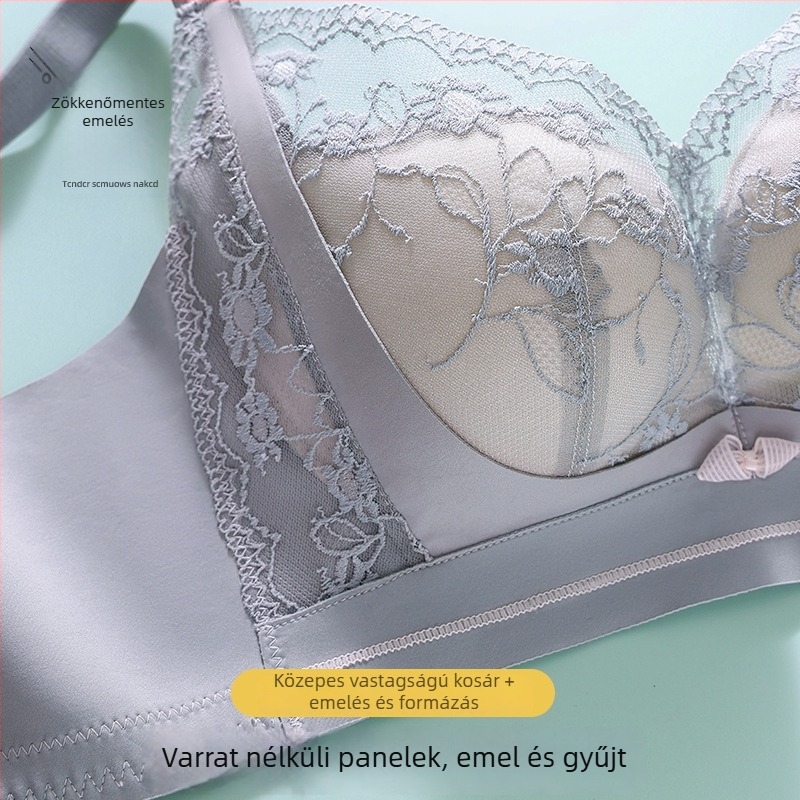 Drót nélküli push-up melltartó kis mellek számára, oldalsó támasztékkal