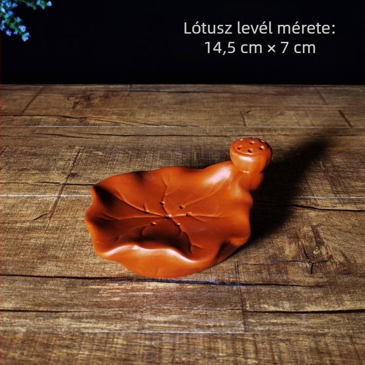Lila homokból készült teás készlet kiegészítők: teáskanna tartó, teáskanna alátét, fedél tartó