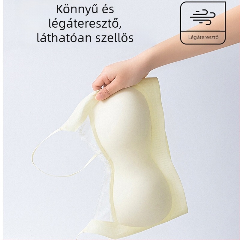 Nyári könnyű, hűsítő puha támasztású melltartó kis mellekhez, légáteresztő, kényelmes hátsó rész, masni a háton