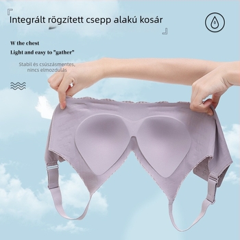 Plusz méretű seamless drót nélküli női melltartó, formázó hatás, kényelmes, anti-sag, vékony nyári modell