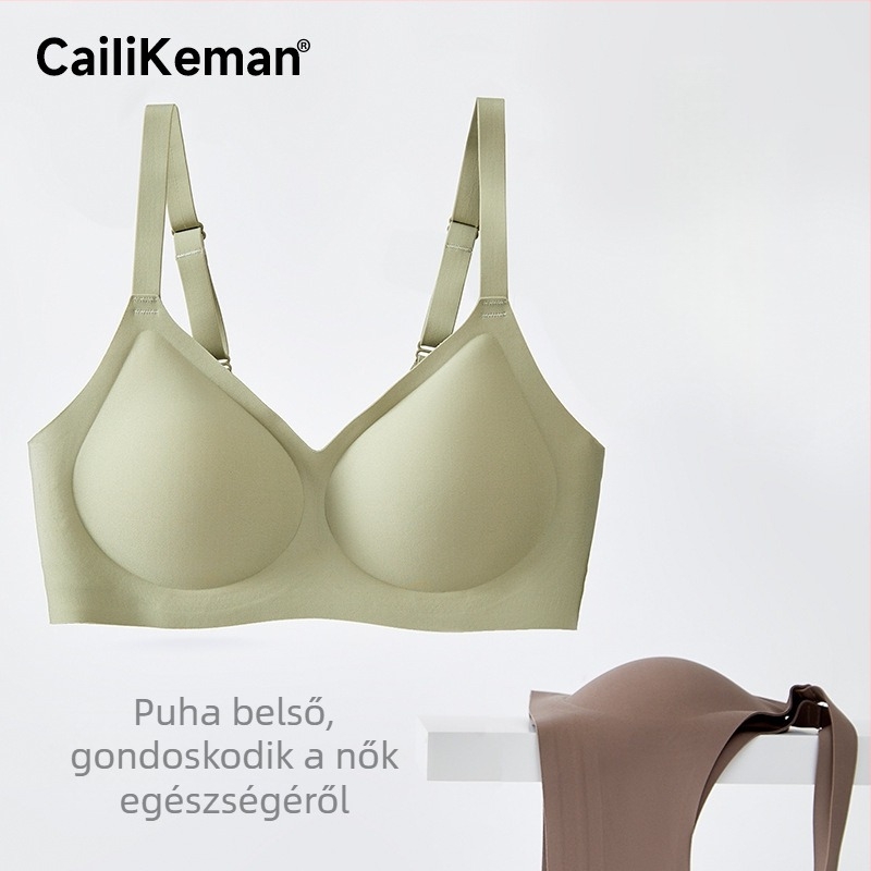 Caiiikeman drót nélküli női melltartó, kis méretű mellekhez, push-up, oldalsó formázás, lógás elleni, légáteresztő anyag