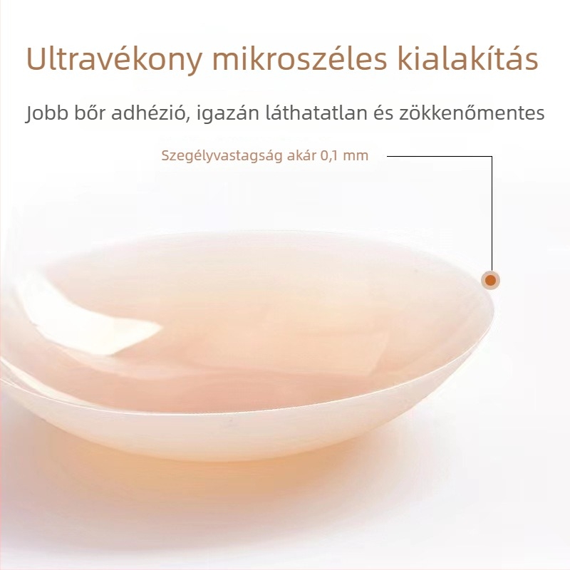 Jade Flower szilikon mellbimbó tapaszok, önmagukon tapadó, ultra vékony és láthatatlan